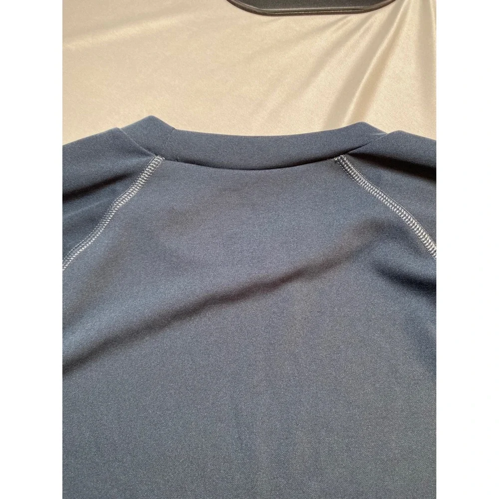 Speedo Mens Rash Guard Gray Block The Burn UV Protection Swim Shirt Large